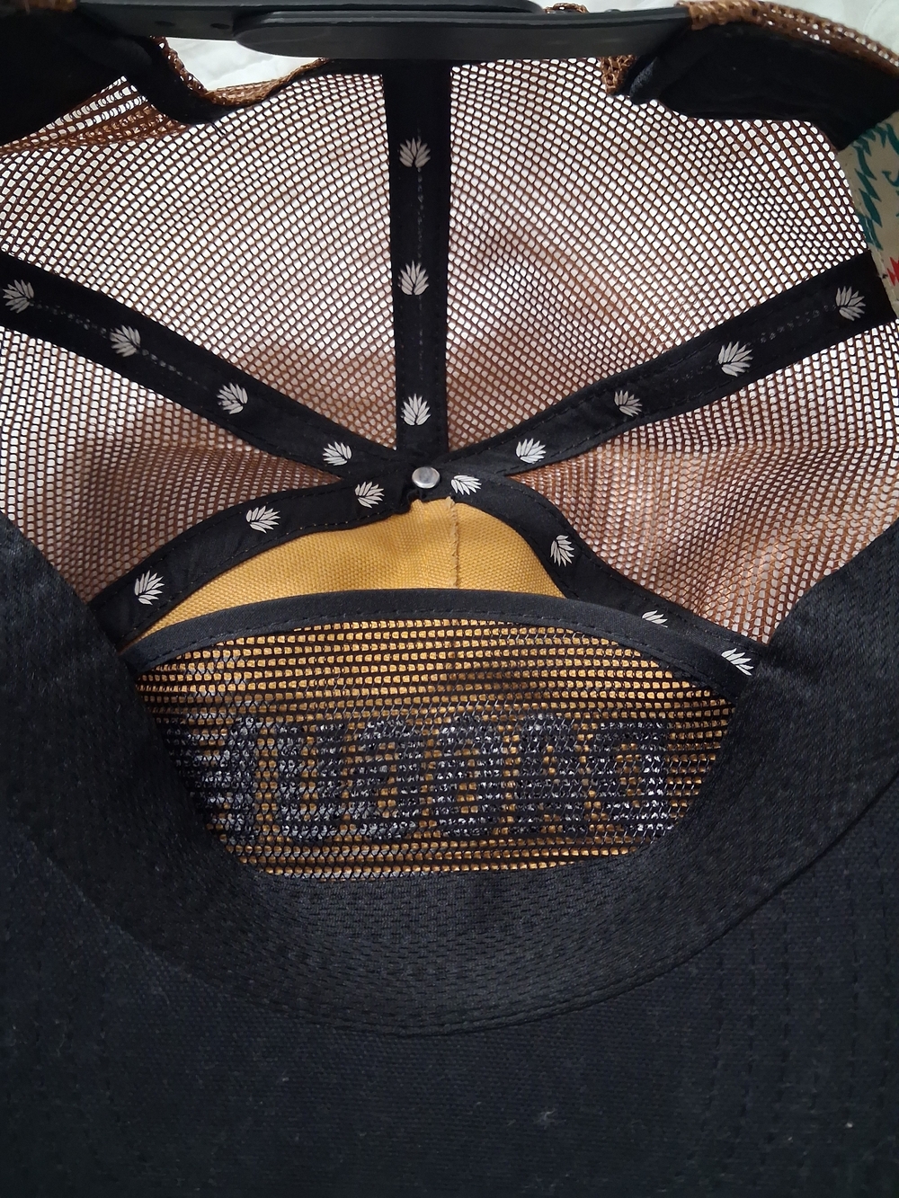 Black and Mustard Men’s Mesh Trucker Cap